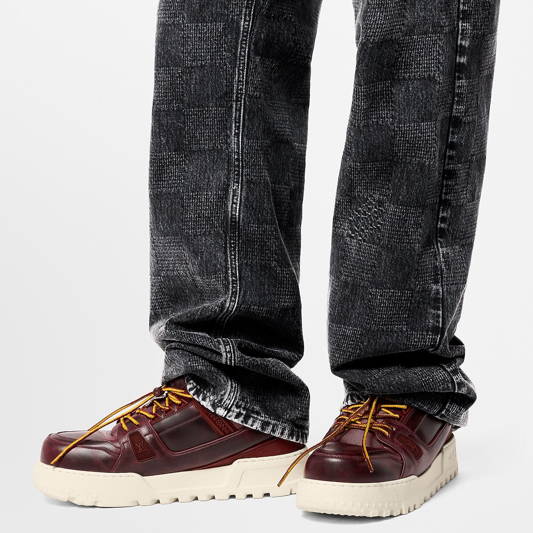 Louis Vuitton - LV Maxi Trainer Calf Leather Bordeaux Red