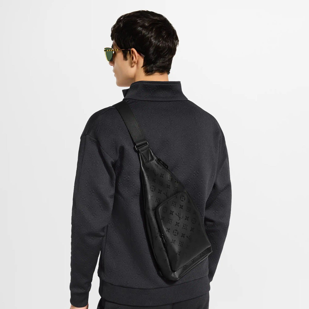 Men's Duo Slingbag Monogram Midnight Black