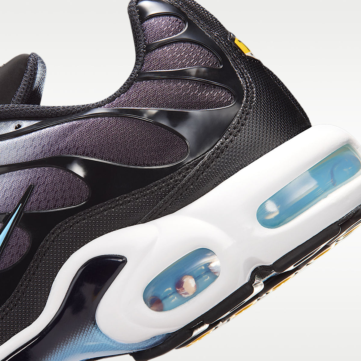 Air Max Plus Shoes Airy Mesh Black/Light Smoke Grey/White/Football Blue