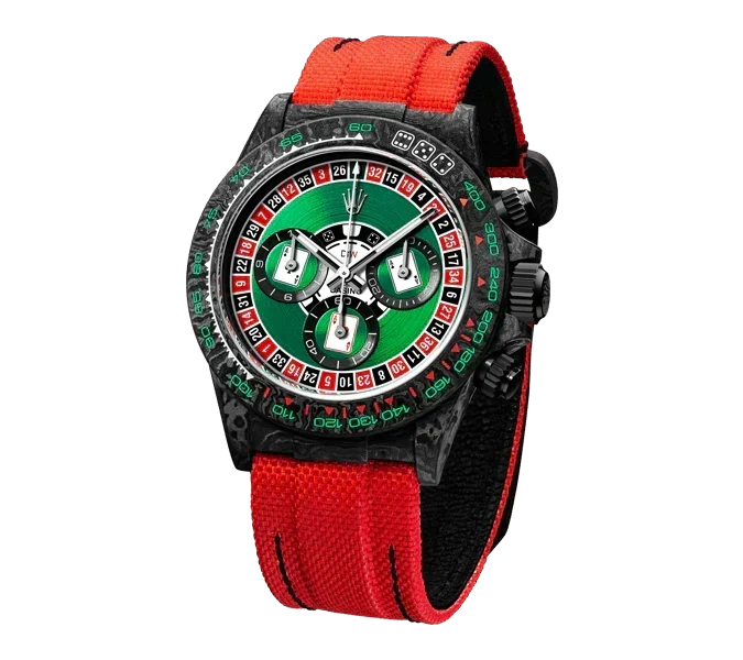 DW Daytona carbon lucky player (casino) 40mm oyster black