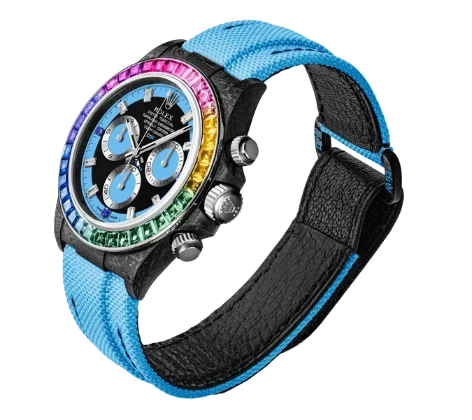 DW Daytona carbon rainbow blue 40mm carbon