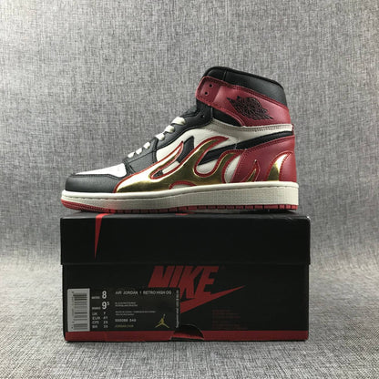 Air Jordan 1 Fire Bred Black Toe Limited AJ1 Classic