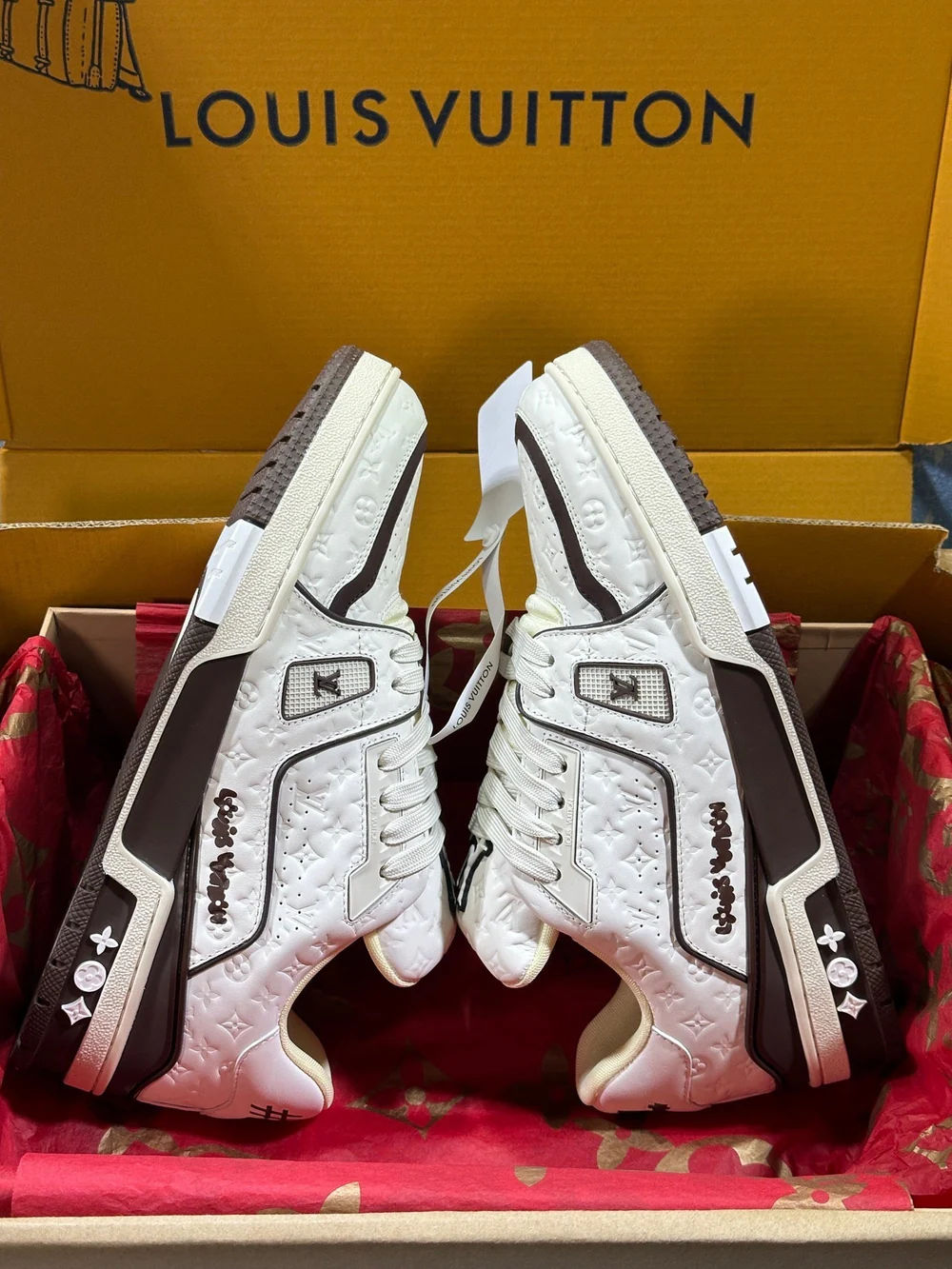 Louis Vuitton LV Trainer Sneaker â€˜Tyler the Creator White Mochaâ€™