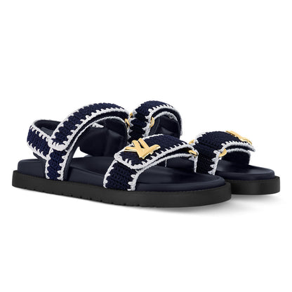 LV Sunset Comfort Sandals â€˜Blue/White'