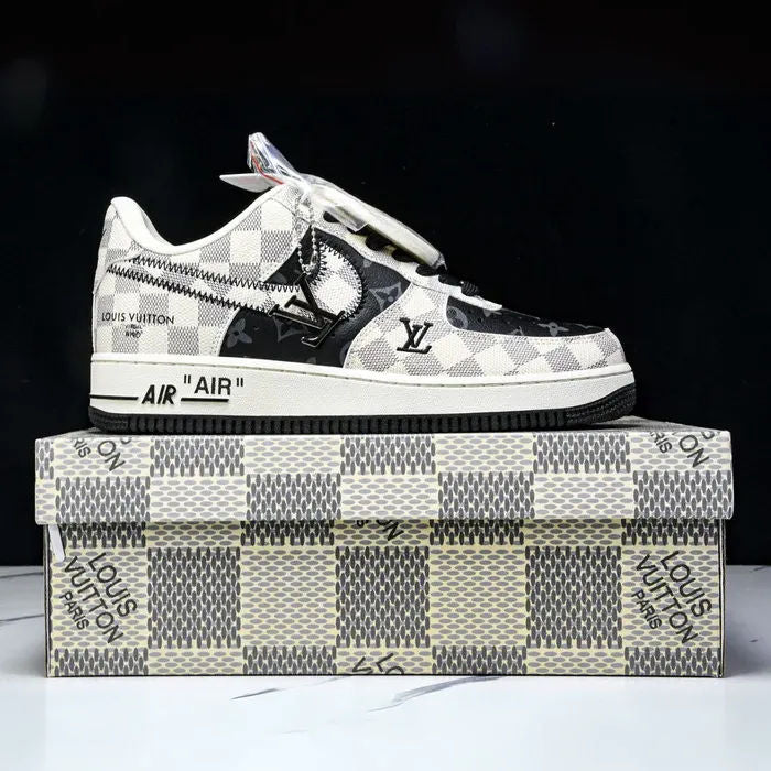 Louis Vuitton x Nike Air Force 1 â€˜Royal Blackâ€™