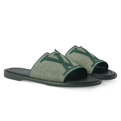 LV Portofino Mule Green