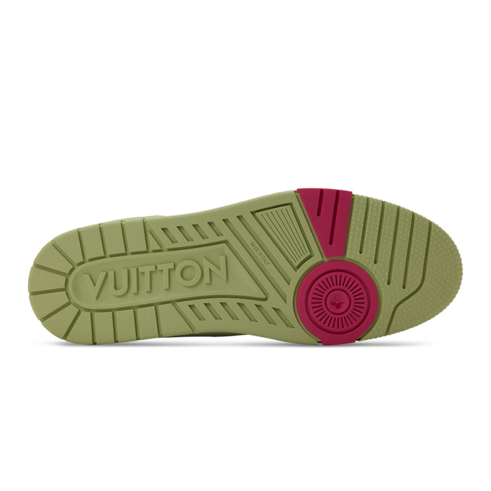 LV Trainer Sneaker Coordinates With The Seasonâ€™s Monogram Donuts Green