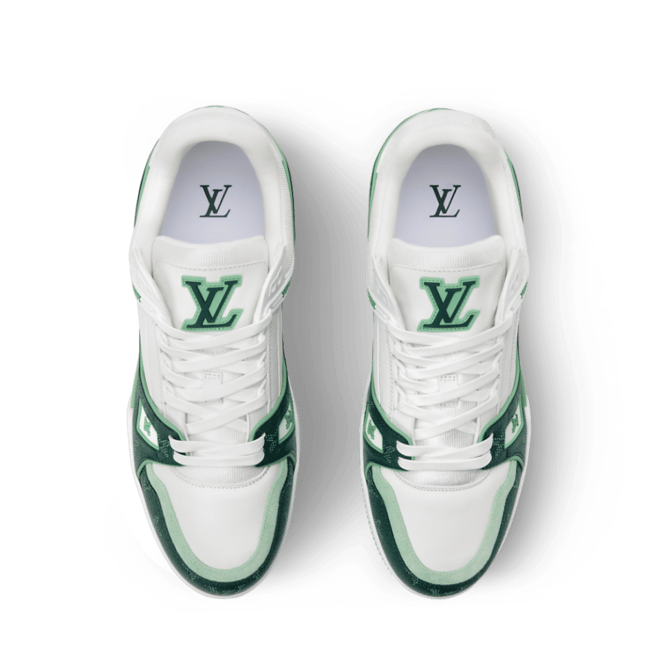 Louis Vuitton LV Trainer Sneaker â€˜Denim Monogram greenâ€™