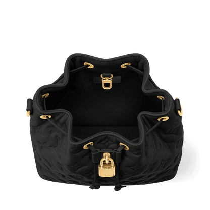 Women's Coussin Bucket Monogram Embossed Lambskin Leather Bucket Bag M26216