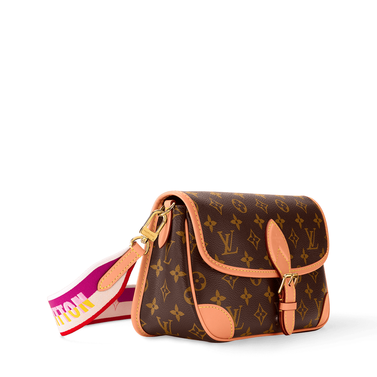 Women's Diane Monogram Fuchsia Satchel