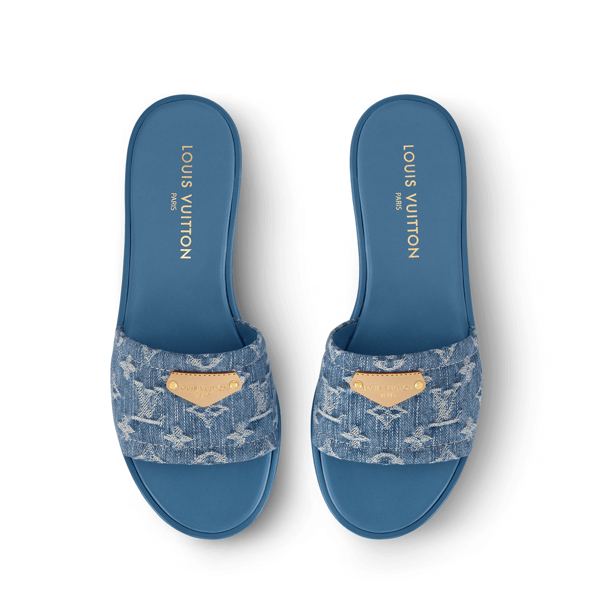 Women's Lily Flat Mule Blue 1AGX78