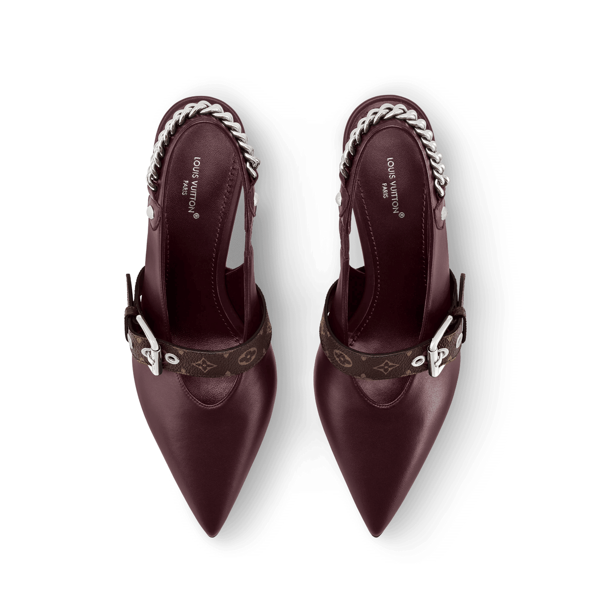 Women's LV Vibe Slingback Pump Bordeaux Lambskin 1AICOT