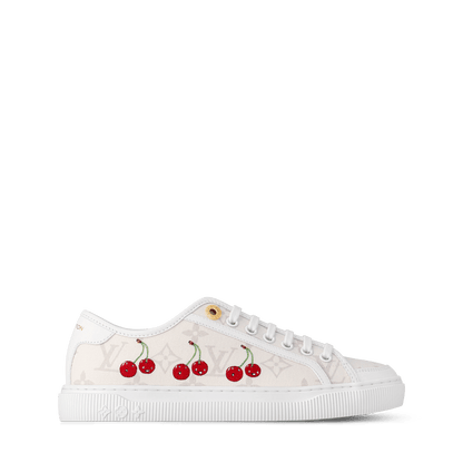 Women's LV Lagoon Sneaker White Monogram Cherry 1AHKYU