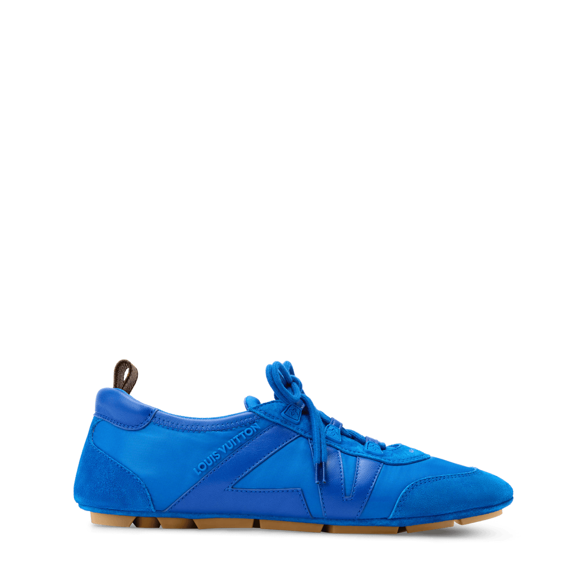 Women's LV Sneakerina Electric Blue Technical Nylon Sneaker 1AJMFA