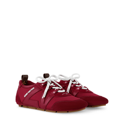 Women's LV Sneakerina Sneaker Ballerina Bordeaux Nylon Suede 1AIVJN