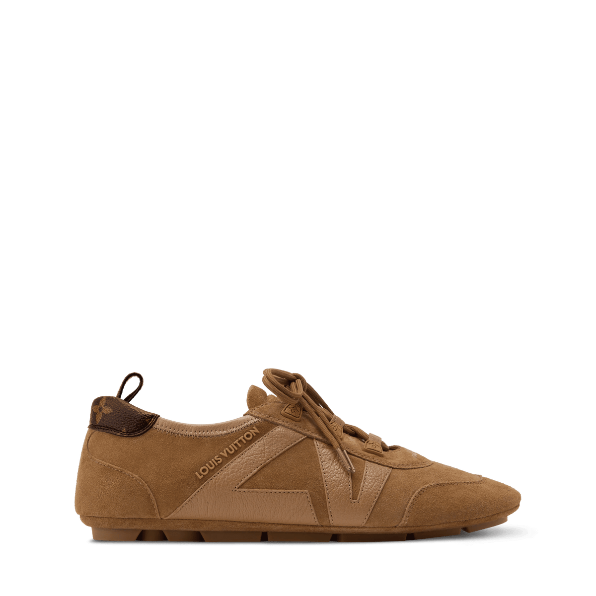 Women's LV Sneakerina Cognac Suede Calf Leather Sneaker 1AK1OL