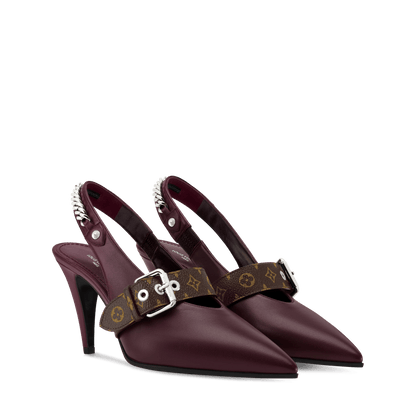 Women's LV Vibe Slingback Pump Bordeaux Lambskin 1AICOT