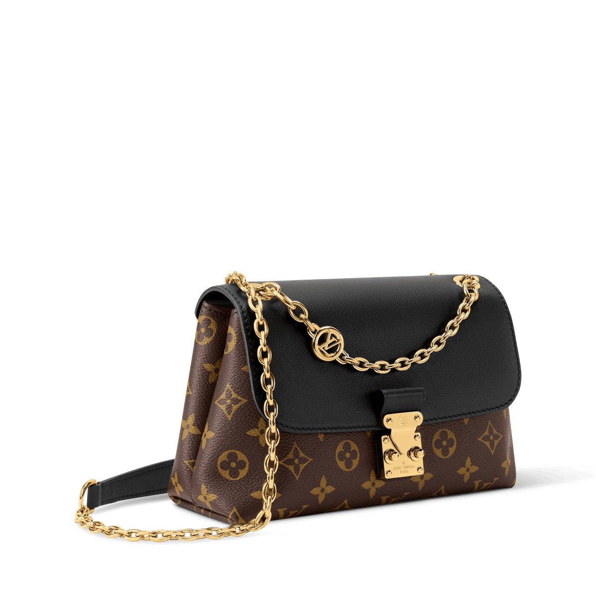 Women's Madeleine BB Monogram Black Leather Crossbody Bag M28424