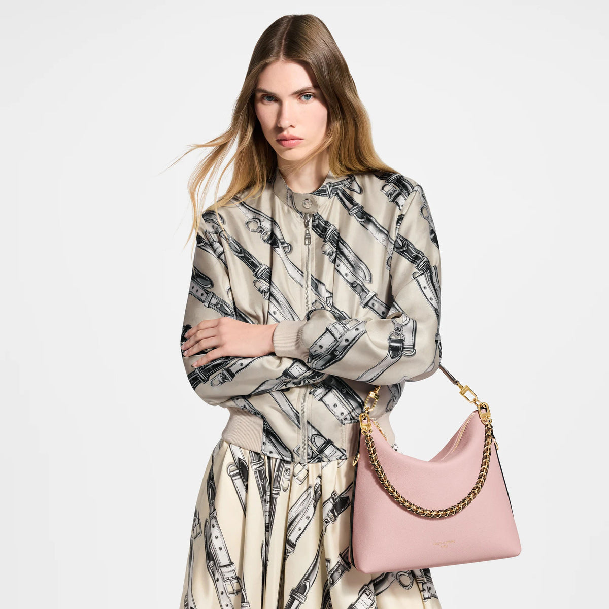 Women's Multipass Petal Pink Calfskin Handbag M2A063