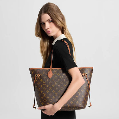 Women's Neverfull Inside Out MM Monogram Coated Canvas Tote Bag M28352