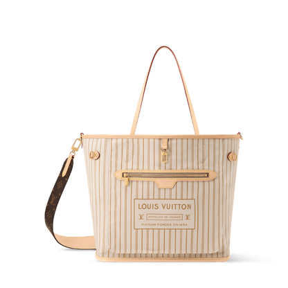 Women's Neverfull Bandoulière Inside Out MM Monogram Canvas Tote Bag M28407