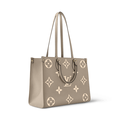 Women's OnTheGo MM Bicolor Monogram Empreinte Leather Tote Bag M45494