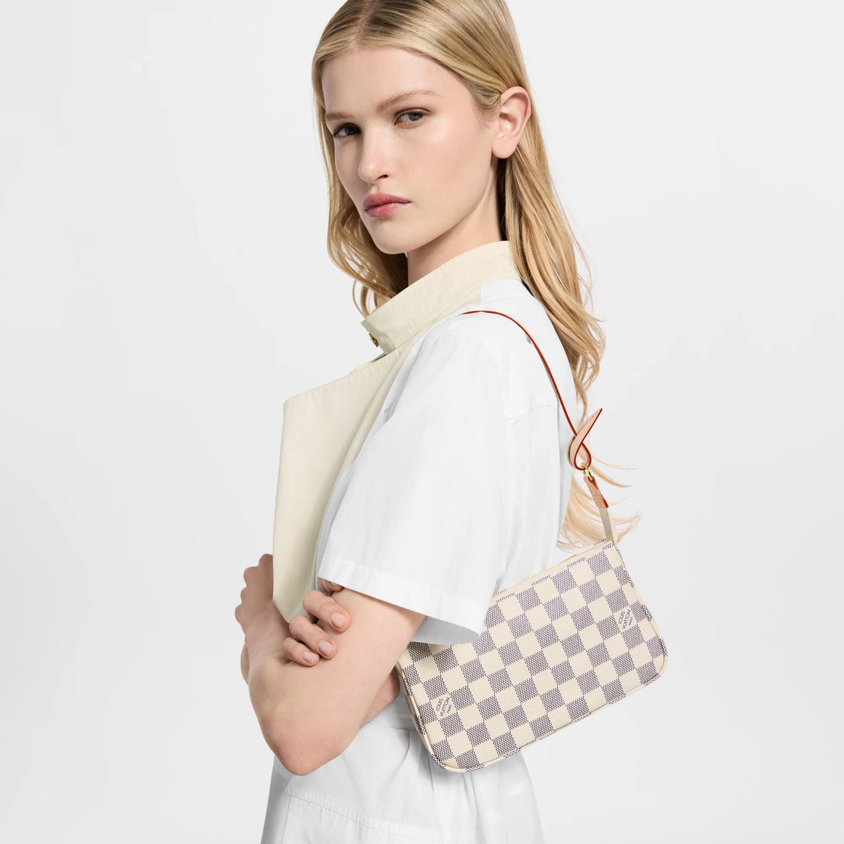 Women's Pochette Accessoires Azur Damier Coated Canvas Pouch N40915
