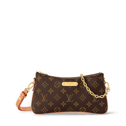 Pochette Liv Monogram Coated Canvas Gold-Toned Hardware