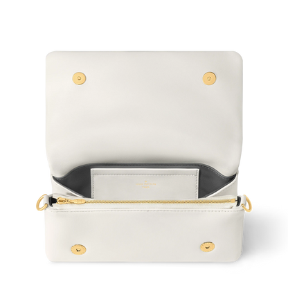 Pochette Coussin Monogram-Embossed Lambskin Gold-Toned Hardware