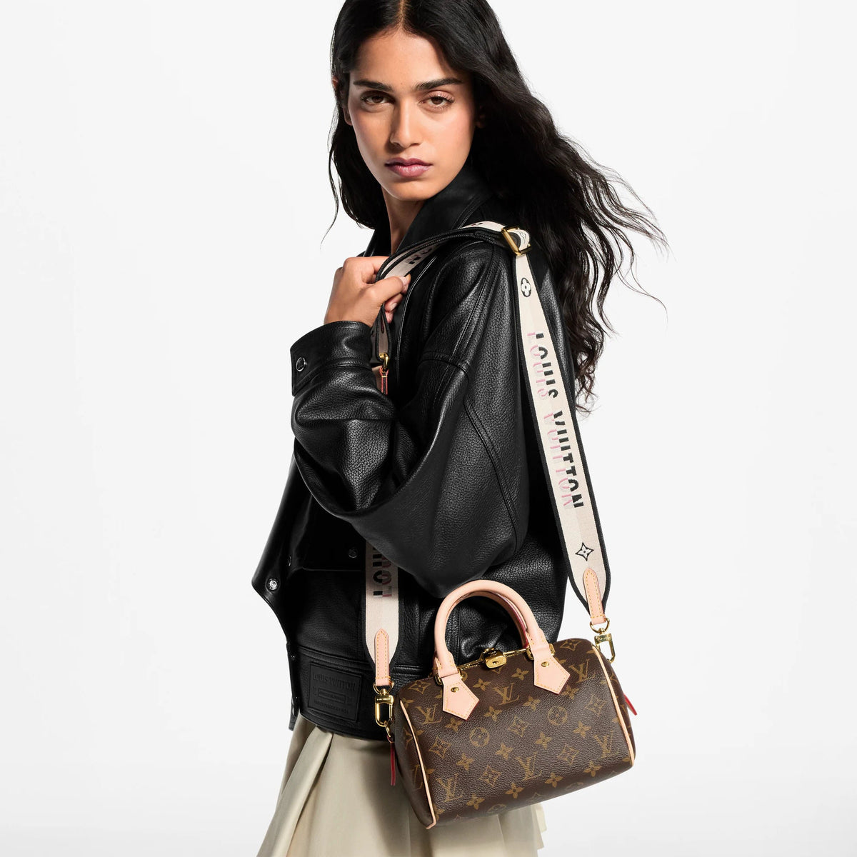 Women's Speedy Bandoulière 20 Monogram Coated Canvas Crossbody Bag M46234