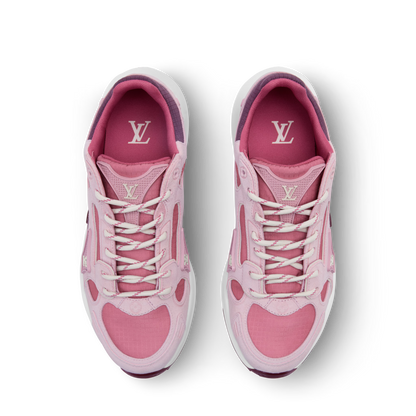 Women's LV Olympia Pink Suede Calf Leather Sneaker 1AJP88