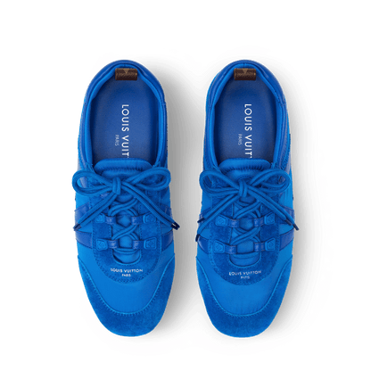 Women's LV Sneakerina Electric Blue Technical Nylon Sneaker 1AJMFA