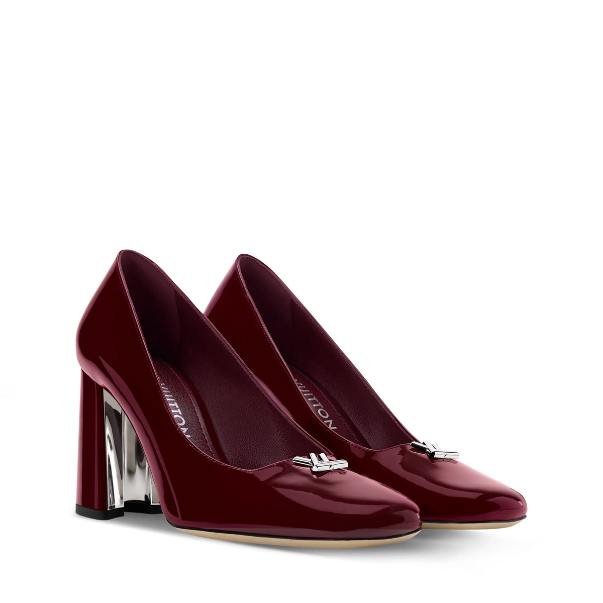 Women's Swing Bordeaux Patent Calf Leather Pump 1AJMLE