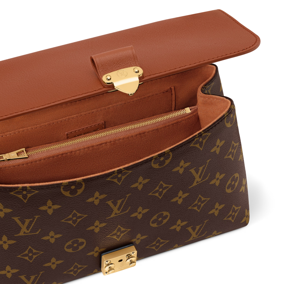 Women's Madeleine PM Monogram Cognac Canvas Shoulder Bag