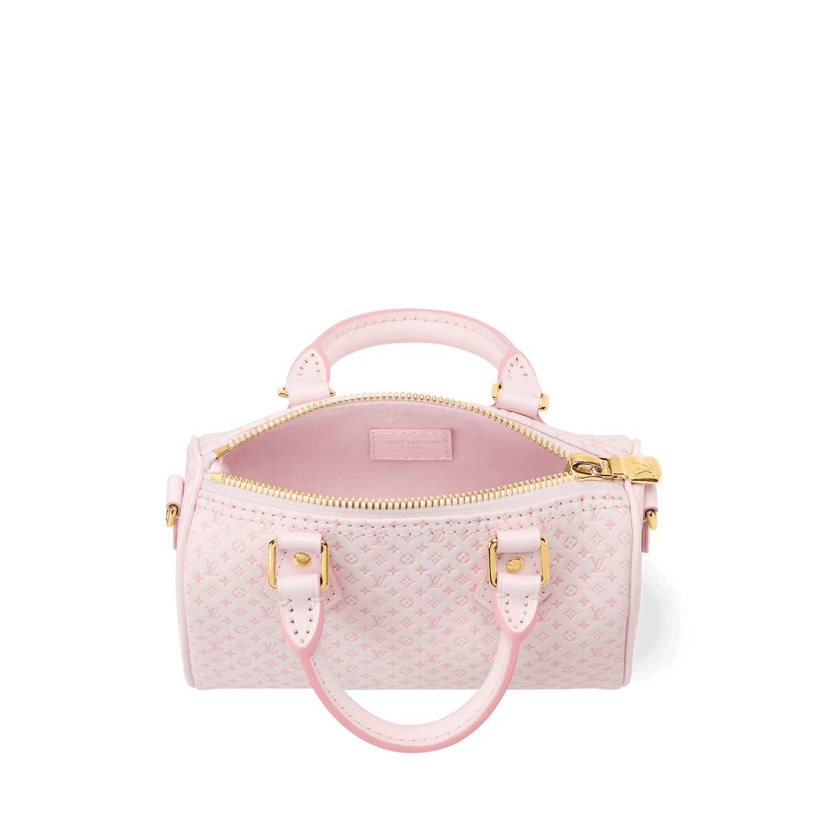 Women's Nano Speedy Minigram Light Bliss Calfskin Nano Bag