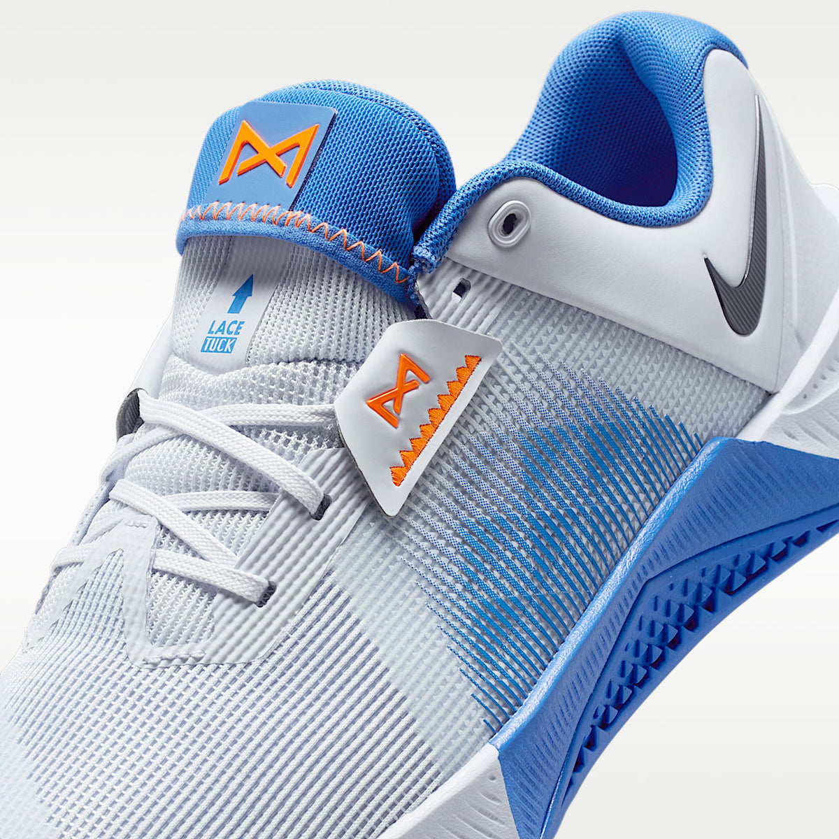 Metcon 10 Men's Workout Shoes Football Grey/Blue Crystal/Orange Frost/Midnight Navy