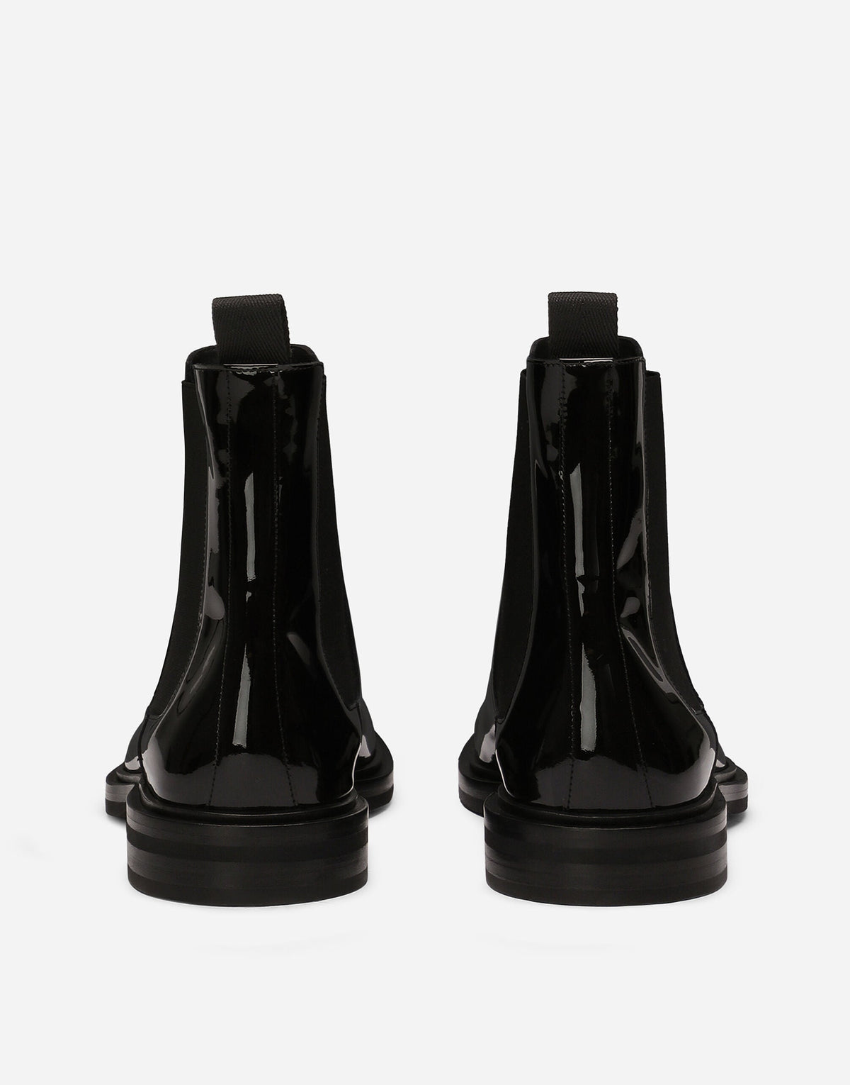 Patent Calfskin Leather Ankle Boots