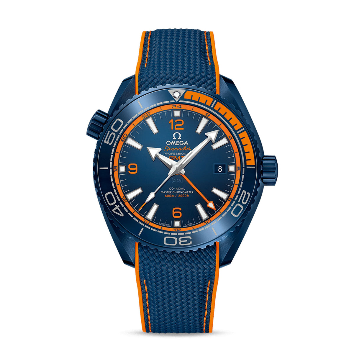 OMG Seamaster PLANET OCEAN 600M CO‑AXIAL MASTER CHRONOMETER GMT Ref# 215.92.46.22.03.001