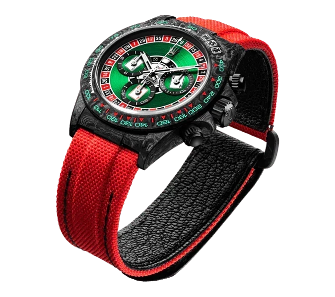 DW Daytona carbon lucky player (casino) 40mm oyster black