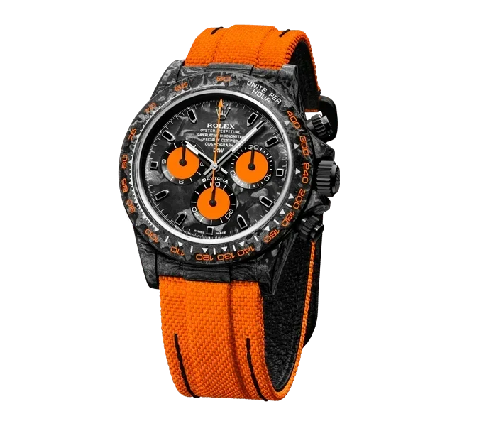 DW Daytona carbon orange edition 40mm oyster black