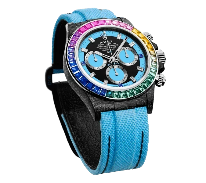 DW Daytona carbon rainbow blue 40mm carbon