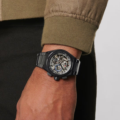 ZN Defy 21 on Black Ceramic Bracelet – 49.9000.9004/78.M9000